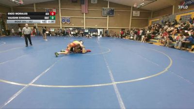 157 lbs Semifinal - Vaughn Strobel, Unattached vs Enzo Morales, Arizona Christian University