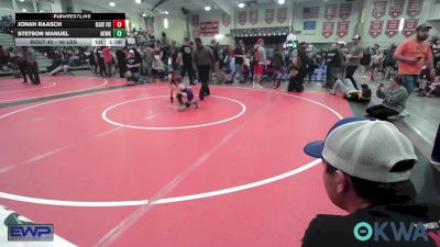 46 lbs Rr Rnd 2 - Jonah Raasch, Black Fox Wrestling Club vs Stetson Manuel, Newkirk Takedown Club