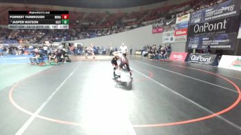 2A/1A Boys 106 Quarterfinal - Jasper Watson, Clatskanie Boys vs Forrest Yarbrough, Mohawk Boys