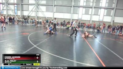 82-83 lbs Round 1 - Elsa Finley, Big Cat WC vs Cohen Jackson, Mt Spokane WC