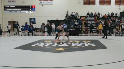 145 lbs Cons. Semi - Gia Ritter, Augustana (IL) vs Tatum Levendahl, Dubuque