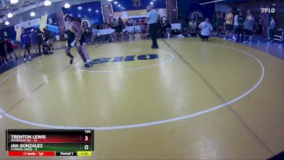 120 lbs Round 1 (8 Team) - IAN GONZALEZ, Cypress Creek vs Trenton Lewis, Riverview WC