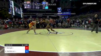 160 lbs Cons 64 #1 - Tyler Swingle, Florida vs Damon McClain Jr., Indiana