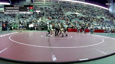 126 lbs Quarterfinal - Kameron Baker, Garrett High School vs Triston Elmore, Eastern