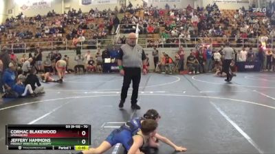 70 lbs Cons. Round 2 - Jeffery Hammons, Prodigy Wrestling Academy vs Cormac Blakewood, Springboro