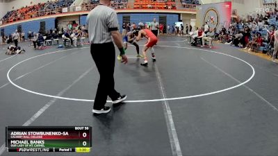 126 lbs Champ. Round 2 - Adrian Stowbunenko-Saitschenko, Calvert Hall College vs Michael Banks, Our Lady Of Mt. Carmel