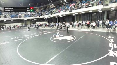 101 lbs Champ. Round 2 - Evan Gill, Edwardsville vs Sam Ejnik, Buffalo Grove
