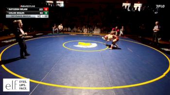 110 lbs. 1st Place Match - Chloe Skiles, Roxana vs Kayleigh Milam, Jackson