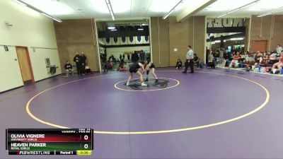 120lbs Cons. Round 5 - Olivia Vignere, University (Girls) vs Heaven Parker, Royal (Girls)