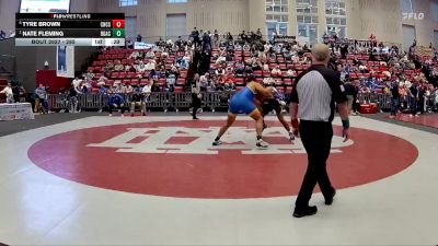 285 lbs Cons. Semi - Nate Fleming, Battle Ground Academy vs Tyre Brown, Chattanooga Christian School