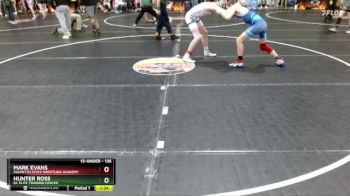 136 lbs Quarterfinal - Hunter Ross, KC Elite Training Center vs Mark Evans, Palmetto State Wrestling Academy