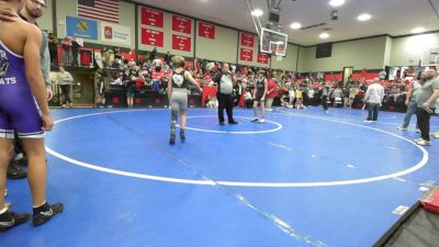 92 lbs Consi Of 4 - Kayleb Morris, Dewar HS Boys vs Zane Perron, McAlester