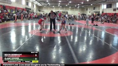 80 lbs Round 4 - Bevyn Gerbracht, East Buchanan Mat Club vs Elaine Sommer, Victory School Of Wrestling