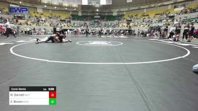 182 lbs Consolation - Noah Darnell, Battlefield Wrestling Club vs Zeke Brown, Dover Youth Wrestling Club