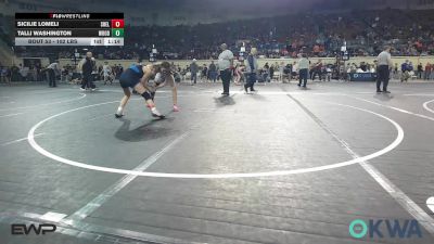 102 lbs Semifinal - Sicilie Lomeli, Shelton Wrestling Academy vs Talli Washington, Woodland Wrestling Club