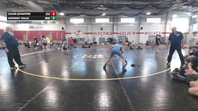 123 lbs Placement - Caleb Schaffer, Steller Trained Fox vs Anthony Valls, Mat Assassins Red