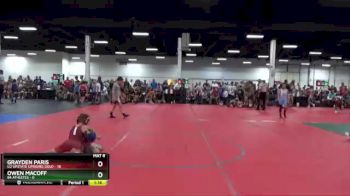 64 lbs Round 6 (8 Team) - Grayden Paris, U2 Upstate Uprising Gold vs Owen Macoff, 84 Athletes