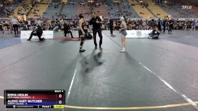 101 lbs Placement (4 Team) - Alexis Hart-Butcher, Adrian College vs Emma Heslin, Lock Haven University