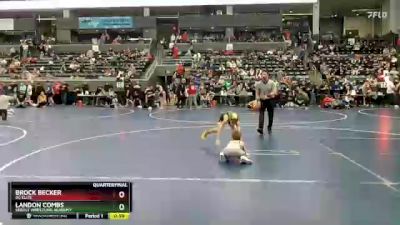 65 lbs Quarterfinal - Landon Combs, Sebolt Wrestling Academy vs Brock Becker, DC Elite