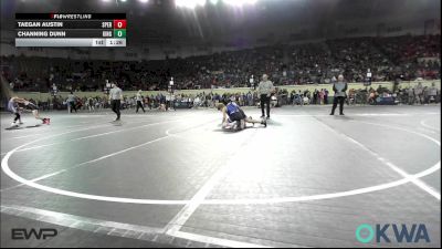 130 lbs Round Of 16 - Taegan Austin, Sperry Wrestling Club vs Channing Dunn, Kingfisher YellowJackets