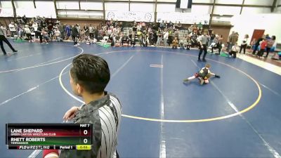 64 lbs Quarterfinal - Lane Shepard, Green Canyon Wrestling Club vs Rhett Roberts, Timpanogos