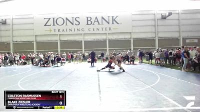 150 lbs Cons. Round 1 - Coleton Rasmussen, Champions Wrestling Club vs Blake Ziesler, Sanderson Wrestling Academy
