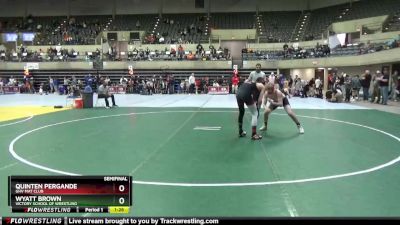 150 lbs Semifinal - Quinten Pergande, GHV Mat Club vs Wyatt Brown, Victory School Of Wrestling