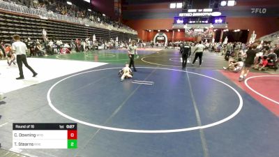 46 lbs Round Of 16 - Cal Downing, Wyoming Underground vs Teagan Stearns, Riverdale Ridge WC