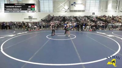 99 lbs Champ. Round 1 - Adrian Pezzica Jr, Mat Creatures Wrestling Club vs Raymond Glinsky, Quaker Wrestling Club