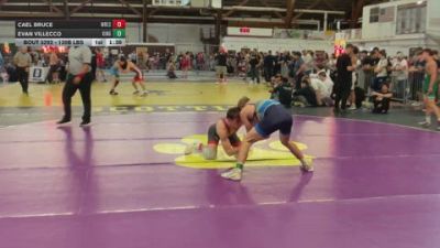 130B lbs Rr Rnd 3 - Cael Bruce, Wrestling Atelier vs Evan Villecco, Kingsway