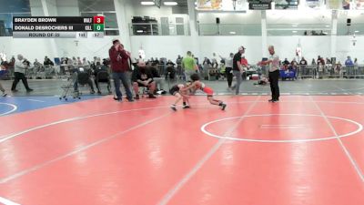 60 lbs Round Of 32 - Brayden Brown, Waltham vs Donald Desrochers III, Killingly