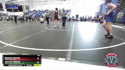 130 lbs Round 2 (4 Team) - Kelton Doucet, Missouri Outlaws vs Westin Wright, East Kansas Eagles Gold