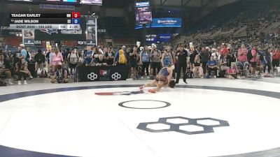 105 lbs Cons. Rd Of 16 - Teagan Earley, Minnesota vs Jade Wilson, Kansas