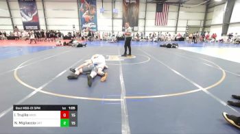 145 lbs Rr Rnd 1 - Logan Trujillo, SoCo Wrestling vs Nicholas Migliaccio, Grit Mat Club Red