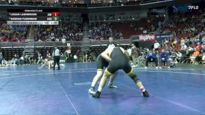 1A-215 lbs Champ. Round 2 - Logan Lashbrook, Janesville vs Eaghan Fleshman, Alburnett