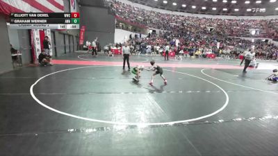 54 lbs Champ. Round 2 - Graham Werner, Askren Wrestling Academy vs Elliott Van Derel, Waukesha Wrestling Club