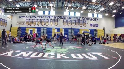 115 lbs Semifinal - Kendal Haynie, SOT / DOZ vs Emerson Webber, Hernando Wrestling Club