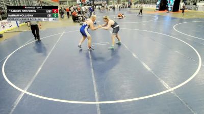 Junior Boys - 285 lbs Cons. Round 4 - Nathan Holladay, Charger Wrestling Club vs Samuel Stockton, GRIT Athletics Wrestling Club