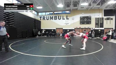 165 lbs 3rd Place - Dylan O'Brian, Fairfield Warde vs Naim Wallace, Norwich Free Academy