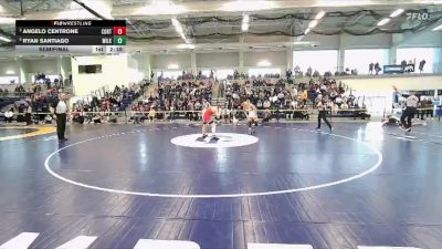 149 lbs Semifinal - Ryan Santiago, Wilkes vs Angelo Centrone, Cortland State