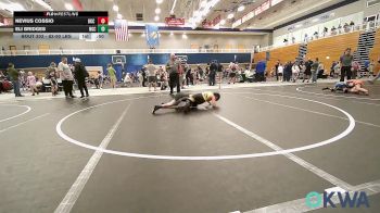83-90 lbs Quarterfinal - Nevius Cossio, OKC Saints Wrestling vs Eli Bridges, Norman Grappling Club