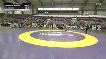 160 lbs Cons. Round 2 - Jyla Johnson, Alfred State vs Kimberlee Hechler, Wilkes