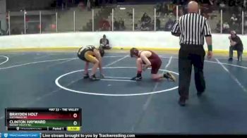 110 lbs Cons. Round 3 - Brayden Holt, Buchanan WC vs Clinton Hayward, Raider Youth WC