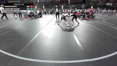 90 lbs Round Of 16 - Raegan Marks, Morris Hills Wrestling Club vs Madeleine Brandt, Cordoba Trained