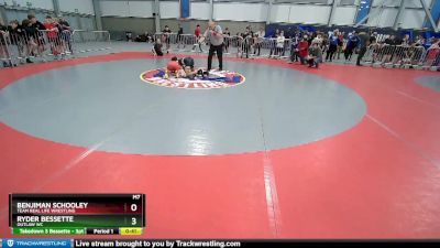 110 lbs Cons. Round 2 - Benjiman Schooley, Team Real Life Wrestling vs Ryder Bessette, Outlaw WC