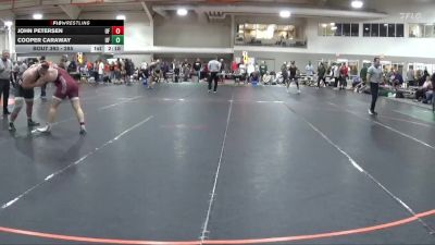 285 lbs Champ. Round 2 - Cooper Caraway, UW Parkside vs John Petersen, University Of Indianapolis
