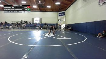 184 lbs 3rd Place Match - Matthew Porras Diamond, Menlo NCWA vs Ethan Miller, Southern Oregon