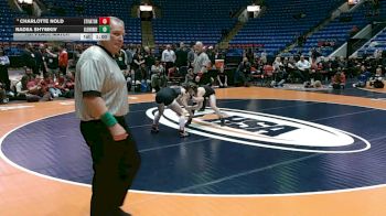 105 lbs 1st Place Match - Charlotte Nold, Arlington Heights (St. Viator) vs Nadiia Shymkiv, Lombard (Glenbard East)