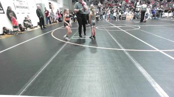 58 lbs Quarterfinal - Lainey Davie, Salina Wrestling Club vs Masyn Rumsey, Pawhuska Elks Takedown