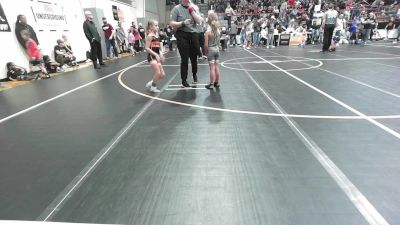 58 lbs Quarterfinal - Lainey Davie, Salina Wrestling Club vs Masyn Rumsey, Pawhuska Elks Takedown